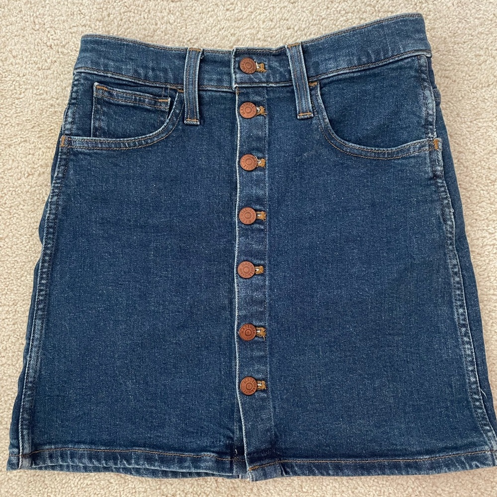 Madewell denim skirt